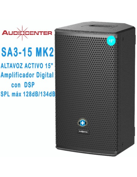 AUDIOCENTER SA3-15 MK2 ALTAVOZ ACTIVO DSP 15"