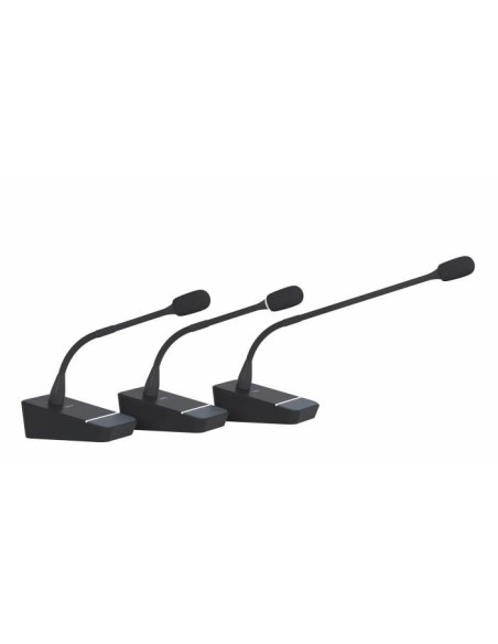 FONESTAR MICSET-C32LED Micrófono de condensador electret unidireccional cardioide de sobremesa