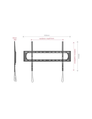 FONESTAR FIX-096PR Soporte TV fijo de pared