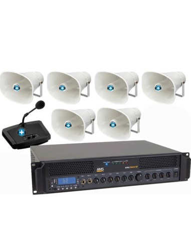 PACK DE MEGAFONIA EXTERIOR 6T- 180W de potencia