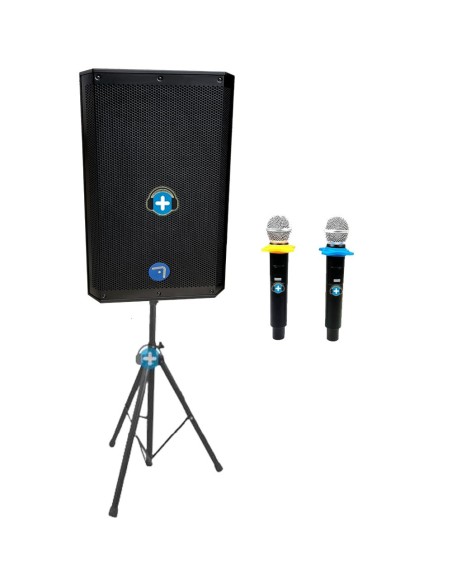 PACK SEVEN 15APRO-TWS-ASP  VOCALISTA CON 2 MICROFONOS INALAMBRICOS BASIC