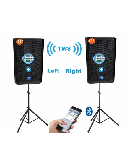 SEVEN SV12APRO-TWS-ASP - Pareja de Altavoces 12 pulgadas 2000w TWS - Medium