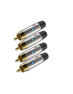 MCA 127 MKII Conector RCA. Macho color negro 2