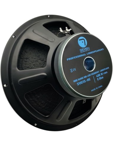 Seven SVG15HE/8 Woofer 15 Pulgadas Altavoz Profesional de Grave Medio-Grave 8 Ohm 400W AES 800W Programa