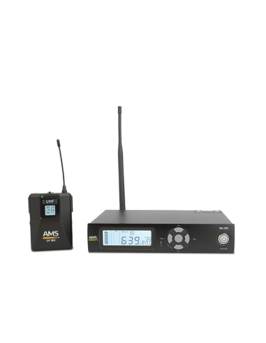 AMS MU 301 + LV 301 Sistema inalámbrico UHF. 100 canales