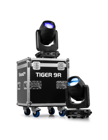Beamz Pro Tiger 9R 260W Cabeza Móvil Beam 2uds en Flightcase