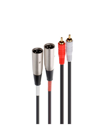 FONESTAR SM-671 Cable de audio 2 x RCA mm a 2 x XLR macho
