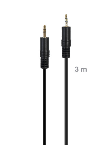 FONESTAR JACK-MM-3 Cable de señal de audio Jack 3'5 mm macho a Jack 3'5 mm macho