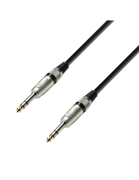 Adam Hall Cables 3 STAR BVV 0150 - Cable de Audio de Jack 6,3 mm estéreo a Jack 6,3 mm estéreo 1,5 m
