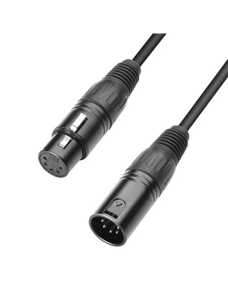 Adam Hall Cables 3 STAR DGH 1000 - Cable DMX de XLR 5 Pines macho a XLR 5 Pines hembra 10 m