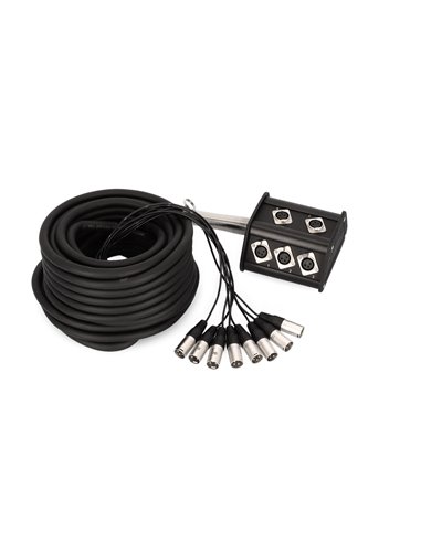 Adam Hall Cables K 8 C 15 P - Cajetín de Escenario 8/0 15 m