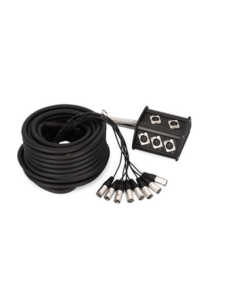 Adam Hall Cables K 8 C 15 P - Cajetín de Escenario 8/0 15 m