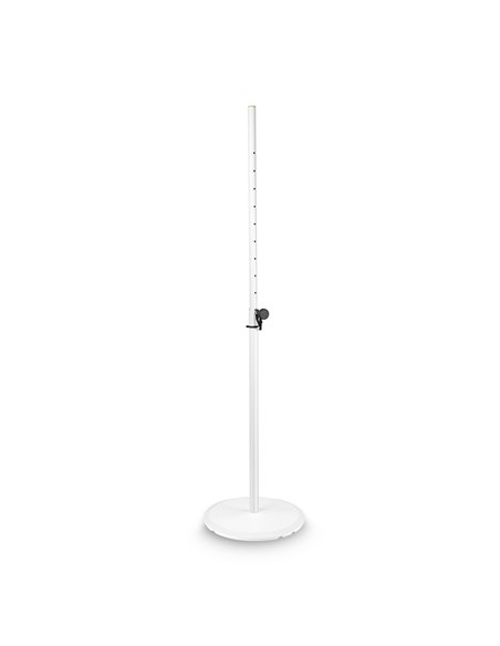 Gravity SSP WB SET 1 W - Soporte de altavoz con base y placa de peso de hierro fundido, blanco