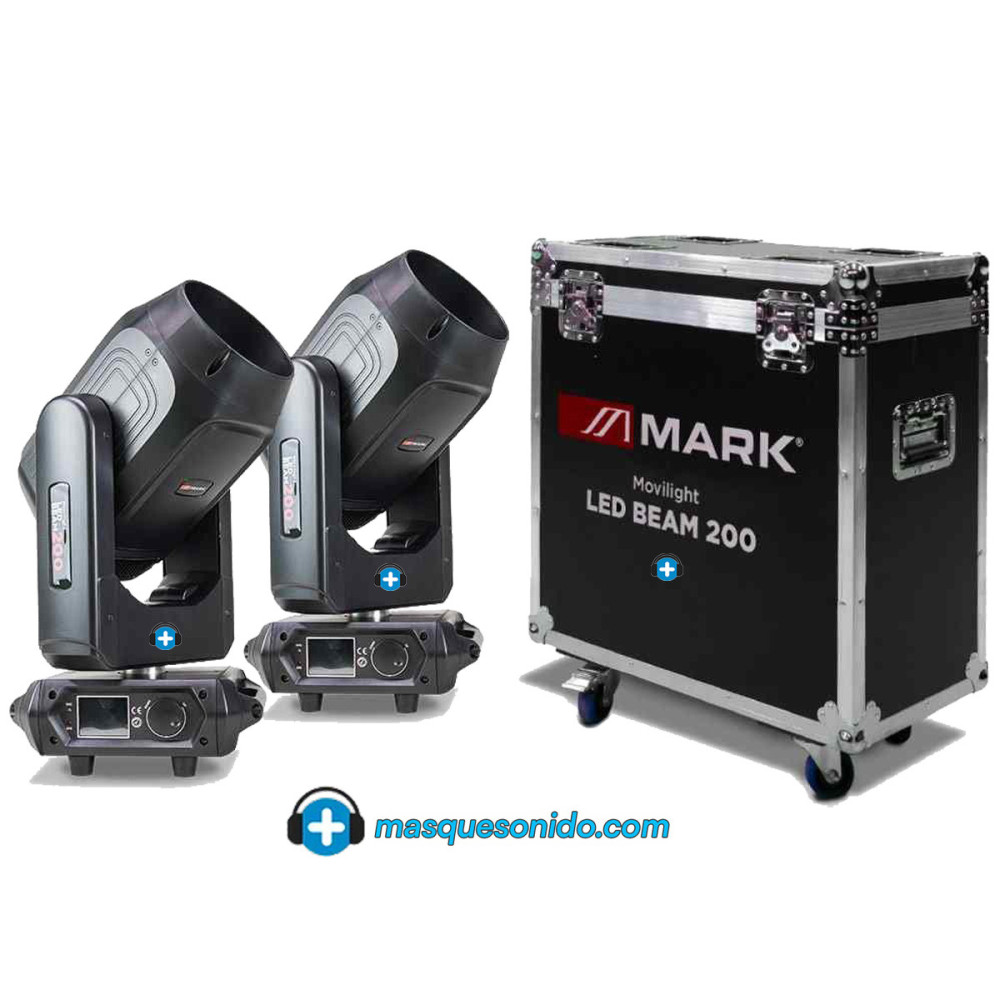Pareja Cabezas Móviles Beam 200W LED