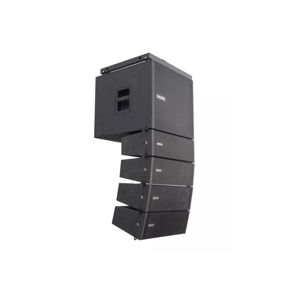 Masquesonido|Mark SET MAP 1500 Sistema Line Array activo. Subwoofer 15'' activo + 4 satélites pasivosMarkLine Array