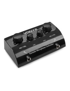 Vonyx   AV430B Controlador micrófonos Karaoke Negro