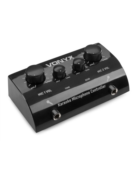 Vonyx   AV430B Controlador micrófonos Karaoke Negro