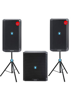 Satélites: Altavoces activos 12 pulgadas Audiophony Carbon 12A alta definición.