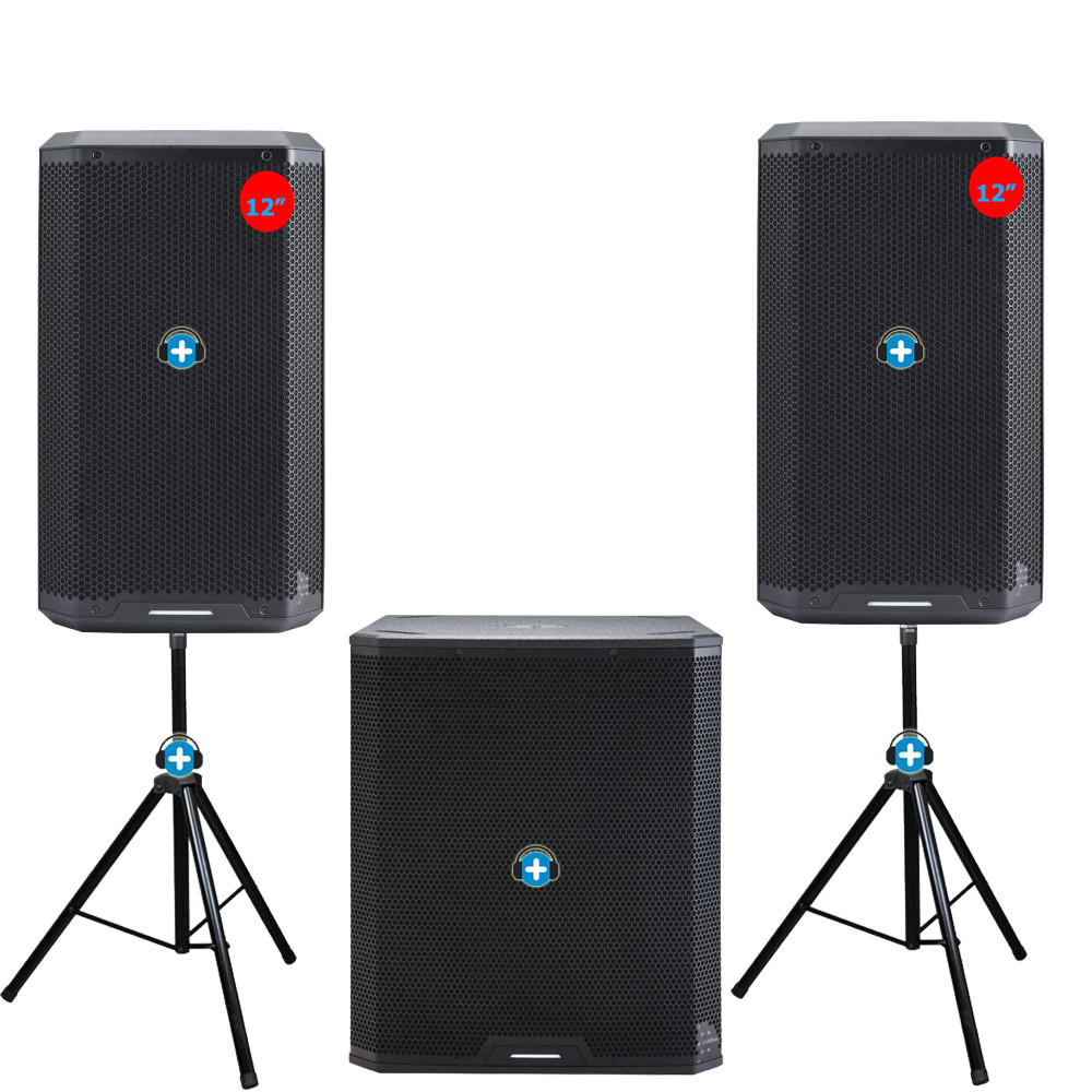 Satélites: Altavoces activos 12 pulgadas Audiophony Carbon 12A alta definición.