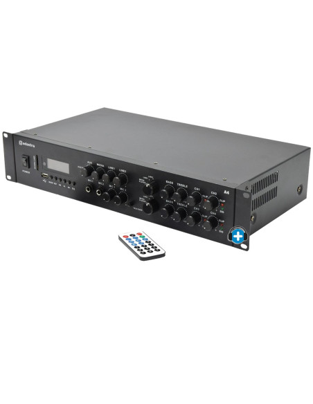 Adastra A4 Amplificador multicanal profesional 4 x 200W RMS