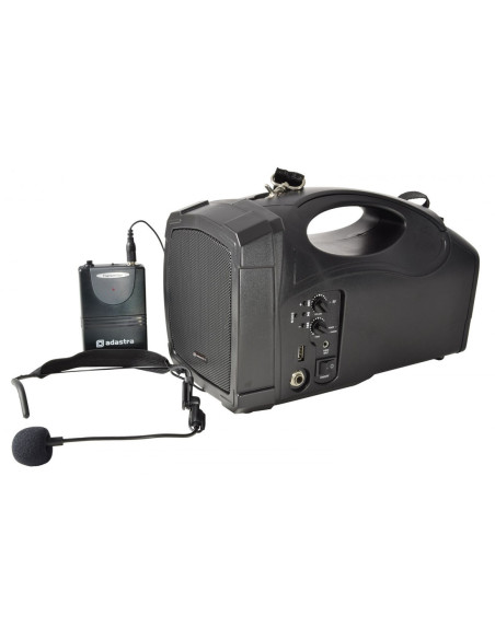 Adastra H25B Equipo Portátil con Batería, Micrófono, USB, FM y Bluetooth