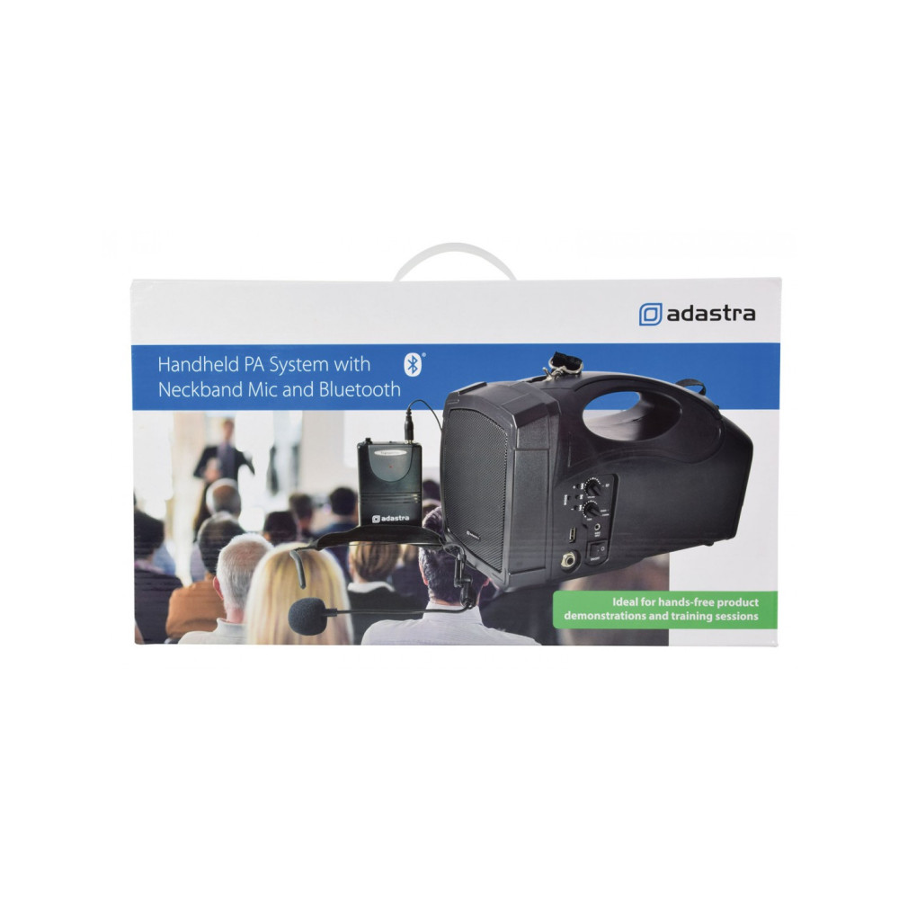 Adastra H25B Equipo Portátil con Batería, Micrófono, USB, FM y Bluetooth