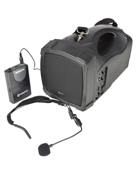 Adastra H25B Equipo Portátil con Batería, Micrófono, USB, FM y Bluetooth