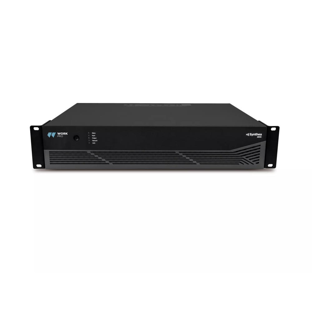 Work Pro SYNTHEA 2500 Amplificador/Matriz 2x500W DSP. Control Wi-fi, Ethernet. GPIO
