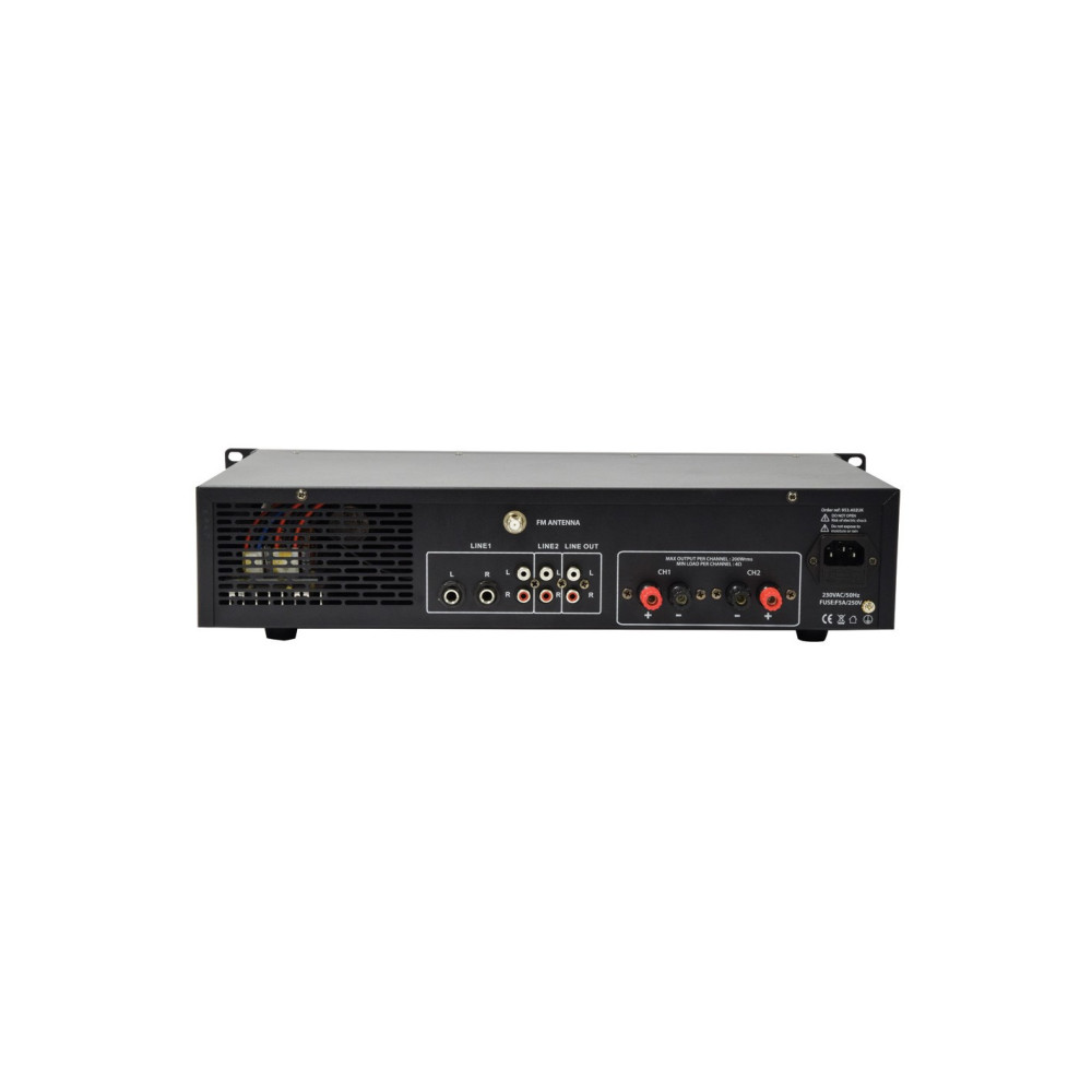 Adastra A2 Amplificador estéreo profesional 2 x 200W RMS