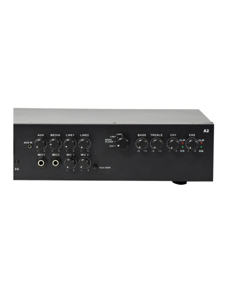 Adastra A2 Amplificador estéreo profesional 2 x 200W RMS