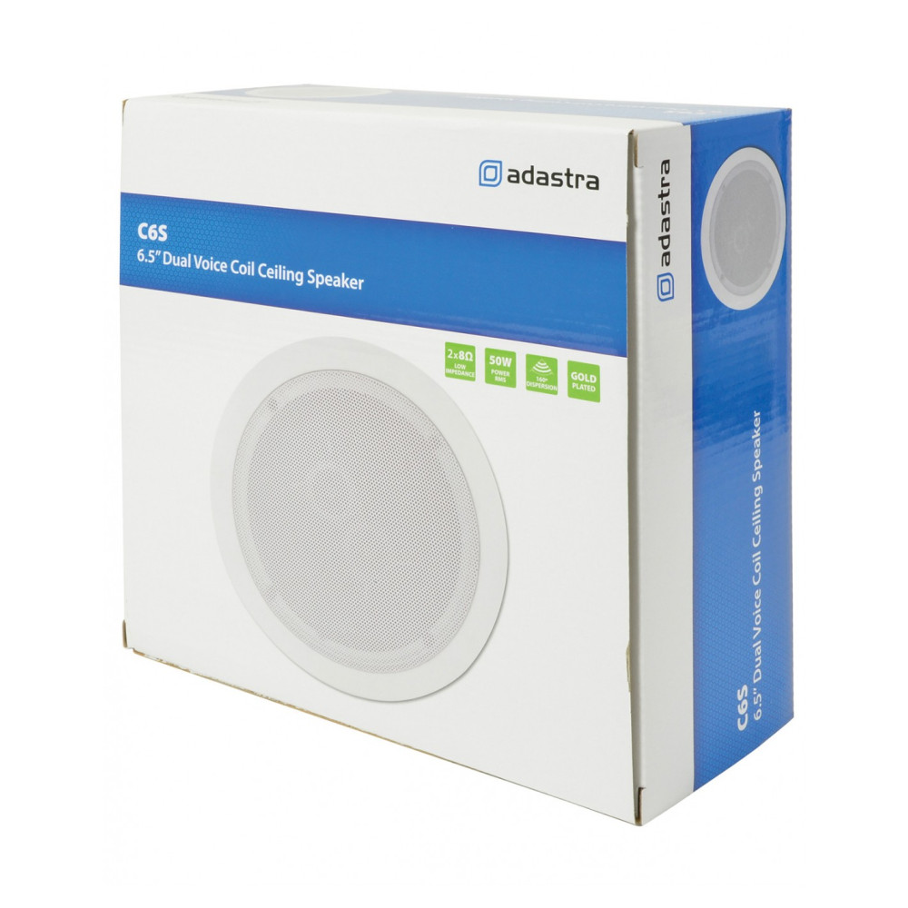 Adastra C6S Altavoz de Techo 6,5" Doble Bobina y Doble Tweeter