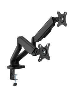 FONESTAR SMM-112PR Soporte orientable de mesa para 2 monitores