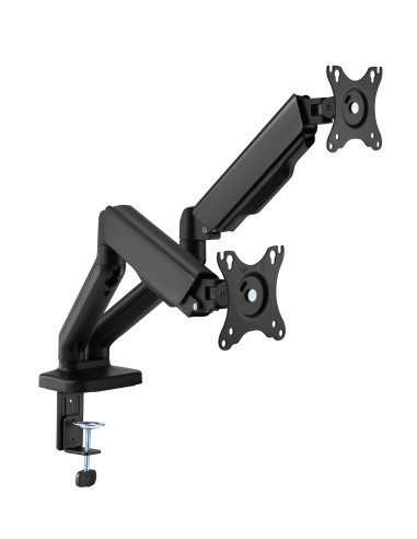 FONESTAR SMM-112PR Soporte orientable de mesa para 2 monitores
