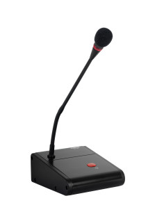 FONESTAR MCH-205 Micrófono de condensador de sobremesa con tonos musicales de aviso y preamplificador