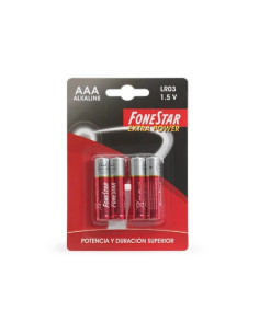 FONESTAR F-LR03 Pilas alcalinas AAA-LR03 de 1'5 V