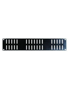 FONESTAR FRP-11VEN Panel frontal 2 U con ranuras de ventilación para rack 19''
