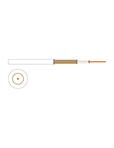 FONESTAR CE-70-BL Rollo de cable A/V de OFC coaxial 3C2V