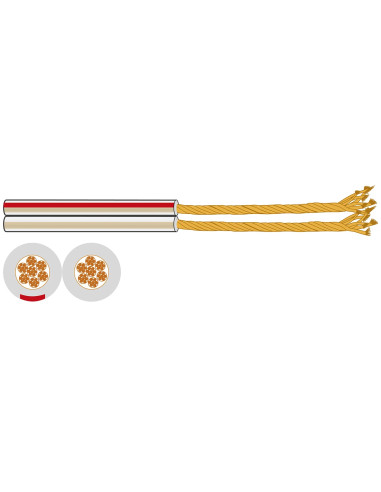 FONESTAR CT-24-5 Rollo de cable altavoz de 2 conductores