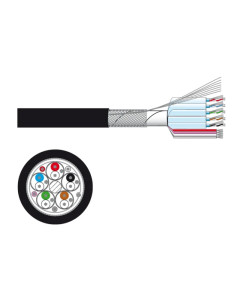FONESTAR CH-124 Rollo de cable 5 cables datos de 2 conductores