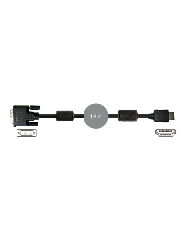 FONESTAR 7909 Cable DVI-D 19 pines macho a HDMI macho