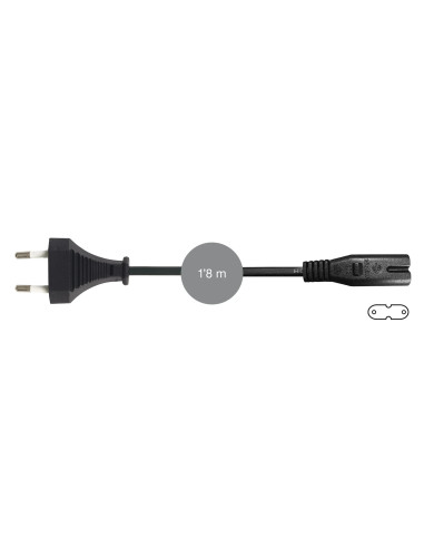 FONESTAR SR-448 Cable alimentación CA Europlug tipo 8 (IEC C7)
