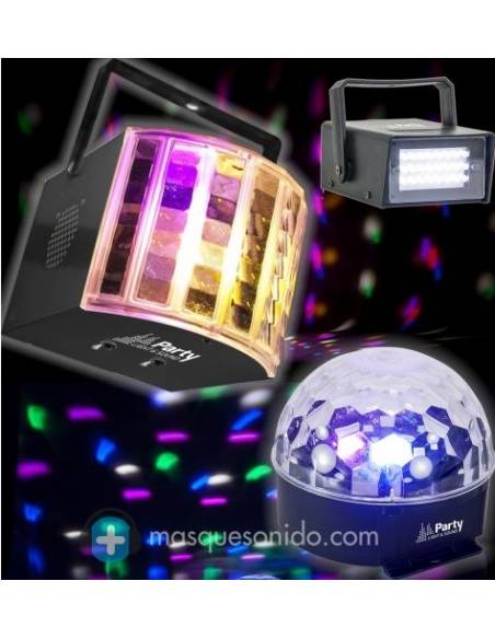 Party 3 Pack de 3 Efectos de Iluminacion Led - 1