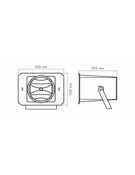 Fonestar PF-35T - Proyector de sonido con transformador de línea de 100v - 4