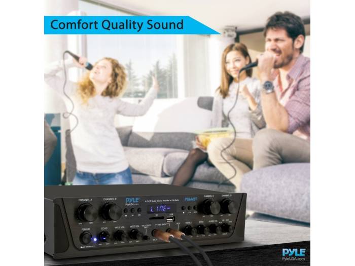 PYLE PTA44BT - Amplificador Hifi de 500w - 6