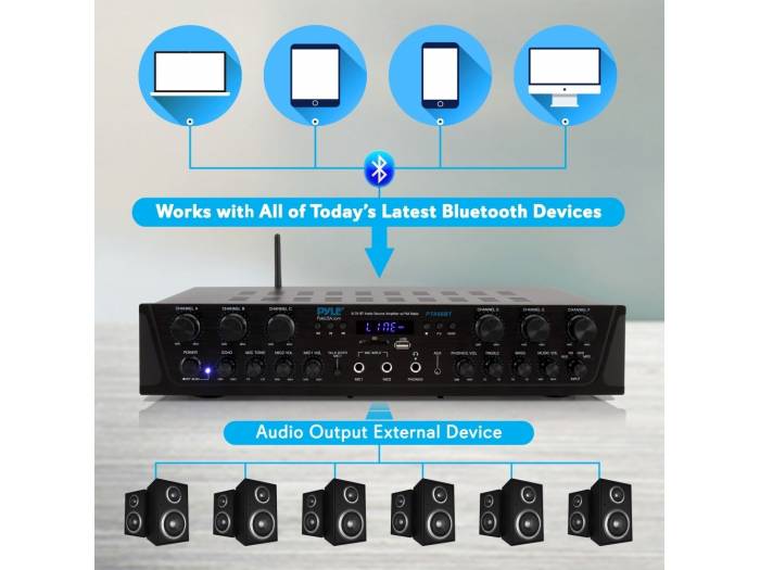 PYLE PTA66BT - Amplificador Hifi de 600w - 2