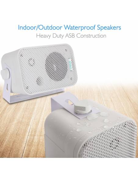 PYLE PRO PDWR30W PAREJA ALTAVOCES PASIVOS 4' EXTERIOR BLANCOS 4 OHM - 4