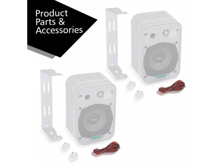 PYLE PRO PDWR40W PAREJA ALTAVOCES PASIVOS 5' EXTERIOR BLANCOS 4 OHM - 6