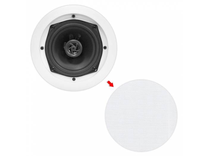PYLE PDIC61RD - Pareja de altavoces de techo de 6.5 pulgadas - 3