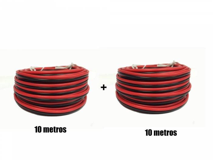 Cable Universal Rojo y Negro 10m 2x 0.75mm Pack 2 unidades - 1