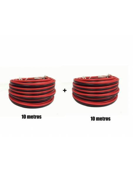 Cable Universal Rojo y Negro 10m 2x 0.75mm Pack 2 unidades - 1